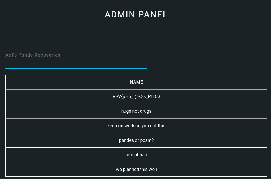 Recovery Column of Table Users